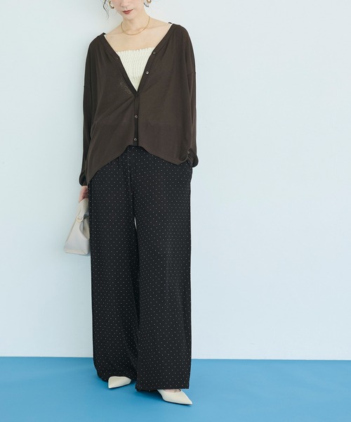 coca（coca）（コカ）の「＼速乾・吸水性／サマージョーゼットワイドパンツ（その他パンツ・レディース・その他/ドット・M/S/L）」の12枚目の写真