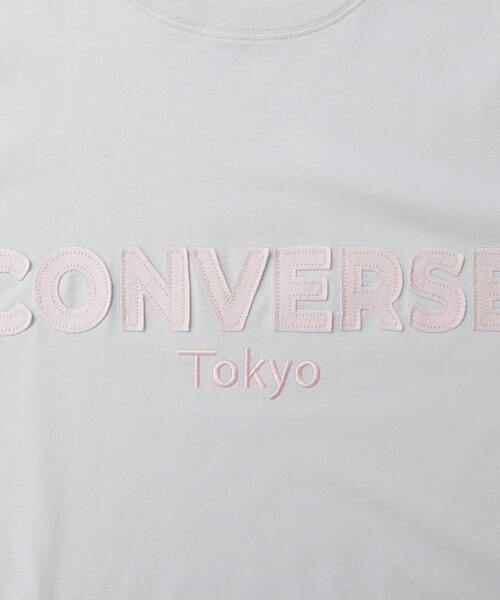 CONVERSE TOKYO(コンバーストウキョウ)の「BICOLOR HEM SPINDLE TEE(Tシャツ/カットソー・レディース・ネイビー/ホワイト/ブラック・MEDIUM/SMALL)」の11枚目の写真