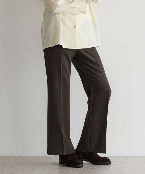 martinique(マルティニーク)の「ドロストセミフレアパンツ(その他パンツ・レディース・ブラック/ブラウン・2/1)」の3枚目の写真