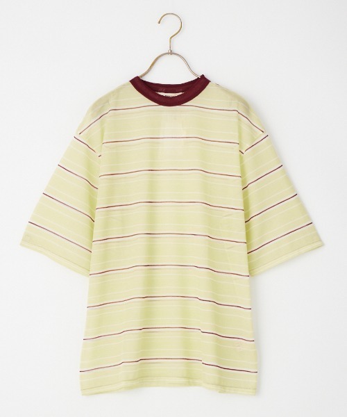 TODAYFUL（トゥデイフル）の「[TODAYFUL/トゥデイフル] シアーボーダーカットソー（Tシャツ/カットソー・レディース・ネイビー/ライトグリーン・F）」の16枚目の写真