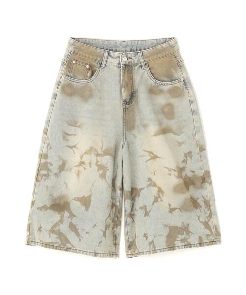 L.H.P(エルエイチピー)の「MAVYTH/メヴィス/Dirty Denim Shorts(デニムパンツ・レディース・ホワイト・XL/L)」の2枚目の写真