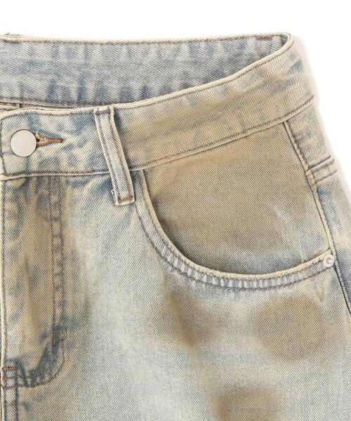 L.H.P(エルエイチピー)の「MAVYTH/メヴィス/Dirty Denim Shorts(デニムパンツ・レディース・ホワイト・XL/L)」の4枚目の写真