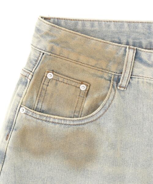 L.H.P(エルエイチピー)の「MAVYTH/メヴィス/Dirty Denim Shorts(デニムパンツ・レディース・ホワイト・XL/L)」の5枚目の写真