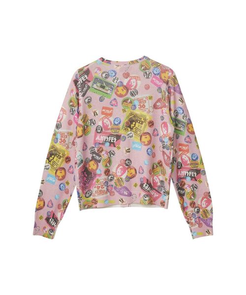 HYSTERIC GLAMOUR(ヒステリックグラマー)の「GUITAR DAYS柄 カーディガン(カーディガン/ボレロ・レディース・ブラック系その他/ピンク系その他・FREE)」の3枚目の写真
