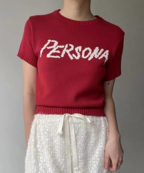 semplice(センプリチェ)の「Tシャツ【韓国ファッション】(Tシャツ/カットソー・レディース・ネイビー/ベージュ/レッド・F)」の3枚目の写真