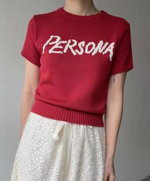 semplice(センプリチェ)の「Tシャツ【韓国ファッション】(Tシャツ/カットソー・レディース・ネイビー/ベージュ/レッド・F)」の8枚目の写真