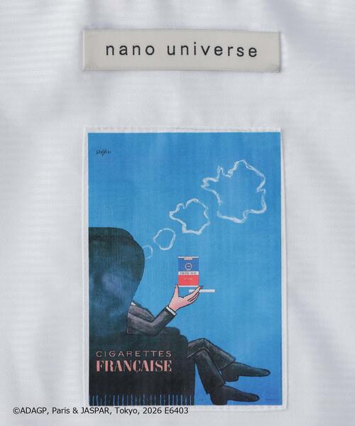NANO universe(ナノユニバース)の「「OtoNANO」×SAVIGNAC レタードワイドシャツ(シャツ/ブラウス・メンズ・ホワイト/グレー/ライトブルー・L/M)」の19枚目の写真