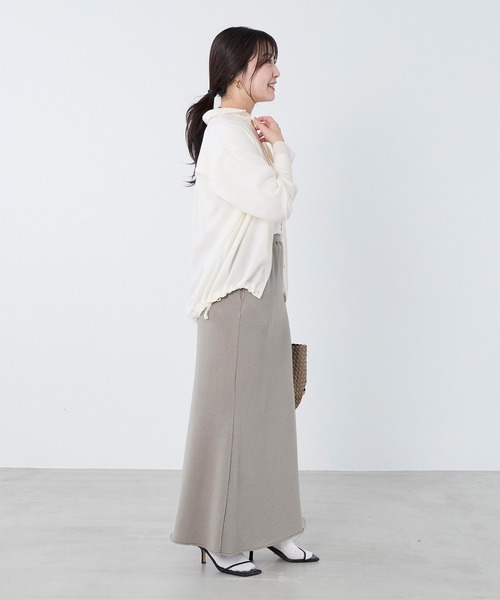 MICA&DEAL(マイカ&ディール)の「ドロストシャツジャケット(シャツ/ブラウス・レディース・グレー/チャコールグレー/オフホワイト・FREE)」の10枚目の写真