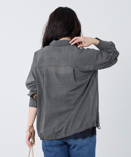 MICA&DEAL(マイカ&ディール)の「ドロストシャツジャケット(シャツ/ブラウス・レディース・グレー/チャコールグレー/オフホワイト・FREE)」の17枚目の写真