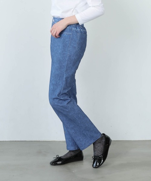 STUDIO PICONE(スタジオピッコーネ)の「ステッチデニム風プリントパンツ(その他パンツ・レディース・ライトブルー/ネイビー/ブラック/ベージュ・L/LL/M/S)」の10枚目の写真