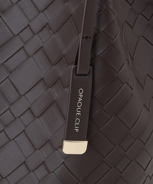 OPAQUE.CLIP(オペークドットクリップ)の「【A4サイズ対応】エンボスチェックBIGトートバッグ(トートバッグ・レディース・ブラウン系その他/ナチュラル/ブラック・00)」の17枚目の写真