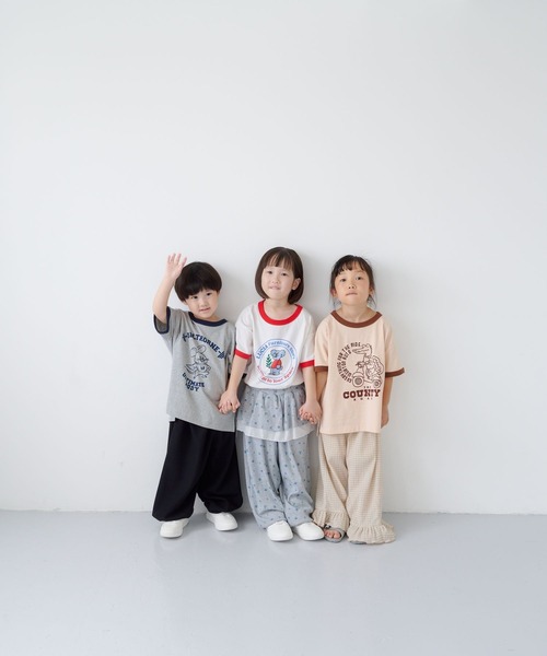 LOWRYS FARM（ローリーズファーム）の「アニマルリンガーＴＳＳ　1056998（Tシャツ/カットソー・キッズ・グレー/オフホワイト/アイボリー・110cm/120cm/130cm/140cm/150cm）」の4枚目の写真