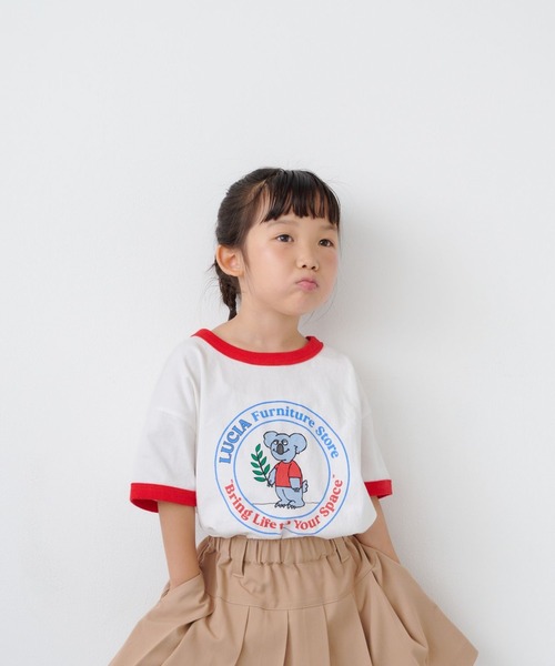 LOWRYS FARM（ローリーズファーム）の「アニマルリンガーＴＳＳ　1056998（Tシャツ/カットソー・キッズ・グレー/オフホワイト/アイボリー・110cm/120cm/130cm/140cm/150cm）」の9枚目の写真
