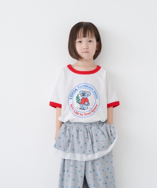 LOWRYS FARM（ローリーズファーム）の「アニマルリンガーＴＳＳ　1056998（Tシャツ/カットソー・キッズ・グレー/オフホワイト/アイボリー・110cm/120cm/130cm/140cm/150cm）」の12枚目の写真