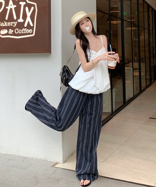 FAVORITO(ファヴォリート)の「キャミソールワイドパンツセットアップ(セットアップ・レディース・ホワイト・S/M/L)」の21枚目の写真
