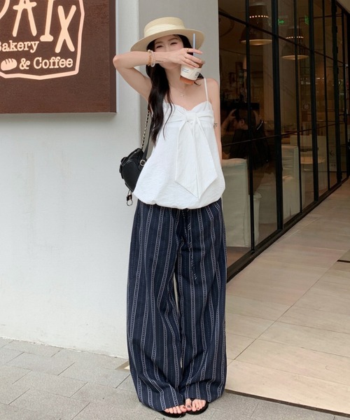 FAVORITO(ファヴォリート)の「キャミソールワイドパンツセットアップ(セットアップ・レディース・ホワイト・S/M/L)」の17枚目の写真