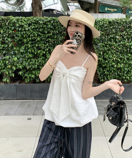 FAVORITO(ファヴォリート)の「キャミソールワイドパンツセットアップ(セットアップ・レディース・ホワイト・S/M/L)」の11枚目の写真