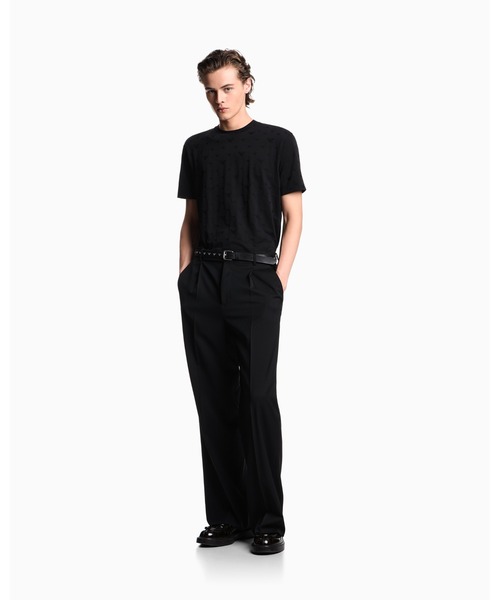 EMPORIO ARMANI(エンポリオアルマーニ)の「【エンポリオ アルマーニ】ASV Tシャツ ジャージー インターシャロゴ(Tシャツ/カットソー・メンズ・ブラック・LARGE/X-LARGE/SMALL/MEDIUM)」の4枚目の写真