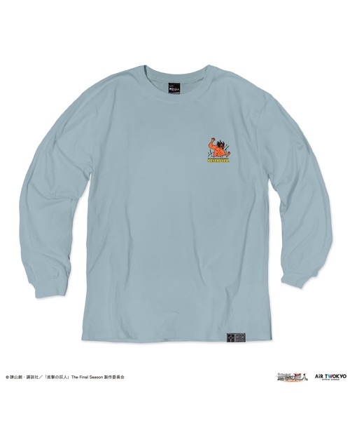 AIR TWOKYO（エアトゥーキョー）の「「進撃の巨人」 The Final SeasonロングスリーブTシャツ2（宣戦布告）（Tシャツ/カットソー・レディース・ブルー系その他・SMALL/MEDIUM/LARGE/XX-LARGE）」の5枚目の写真