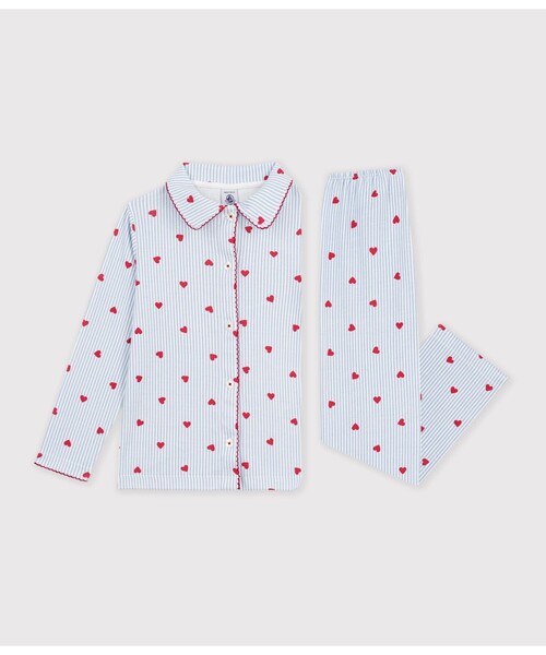 PETIT BATEAU(プチバトー)の「衿つきプリント長袖パジャマ(ルームウェア/パジャマ・キッズ・ホワイト系その他・4YEAR/5YEAR/2YEAR/3YEAR)」の7枚目の写真