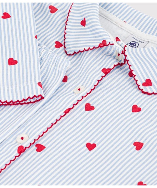 PETIT BATEAU(プチバトー)の「衿つきプリント長袖パジャマ(ルームウェア/パジャマ・キッズ・ホワイト系その他・4YEAR/5YEAR/2YEAR/3YEAR)」の5枚目の写真