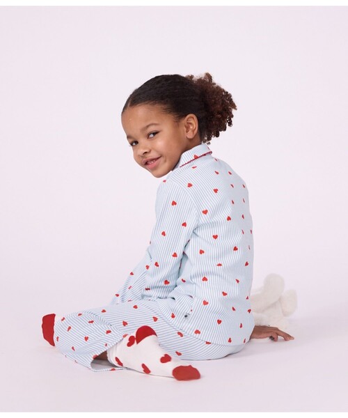 PETIT BATEAU(プチバトー)の「衿つきプリント長袖パジャマ(ルームウェア/パジャマ・キッズ・ホワイト系その他・4YEAR/5YEAR/2YEAR/3YEAR)」の3枚目の写真
