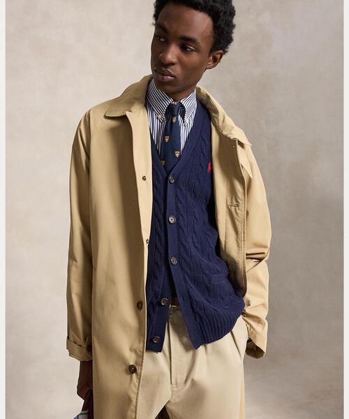 POLO RALPH LAUREN（ポロ ラルフ ローレン）の「ケーブルニット ウールカシミヤ カーディガン（カーディガン/ボレロ・メンズ・ブルー・S/M/L/XL/XS）」の6枚目の写真
