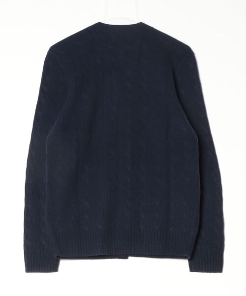 POLO RALPH LAUREN（ポロ ラルフ ローレン）の「ケーブルニット ウールカシミヤ カーディガン（カーディガン/ボレロ・メンズ・ブルー・S/M/L/XL/XS）」の8枚目の写真