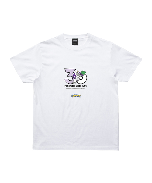 ZOZOSPOT(ゾゾスポット)の「Pokemon 30th Anniversary 1025 T-shirt 「ヤレユータン」(Tシャツ/カットソー・レディース・ホワイト・SMALL/MEDIUM/LARGE/X-LARGE/XX-LARGE/XXX-LARGE/100cm/110cm/120cm/130cm/140cm/150cm/160cm)」の1枚目の写真