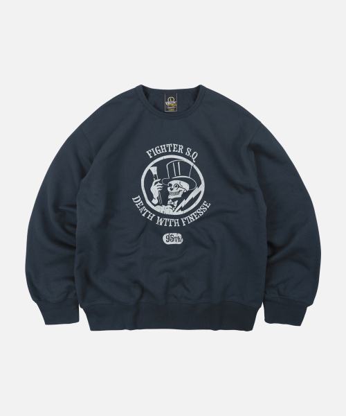 FRIZMWORKS(フリズムワークス)の「95TH FIGHTER SQ SWEATSHIRT _ NAVY(スウェット・メンズ・その他・SMALL/MEDIUM/LARGE/X-LARGE)」の1枚目の写真