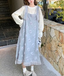 デザインノースリーブワンピース