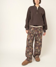 R4506 アンティークフラワータックパンツ