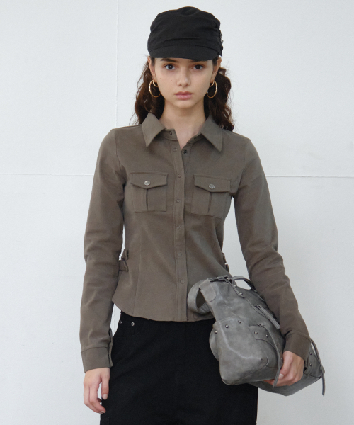Midnight Move(ミッドナイトムーブ)の「VTシャツ(カーキ)(シャツ/ブラウス・レディース・その他・MEDIUM/SMALL)」の4枚目の写真