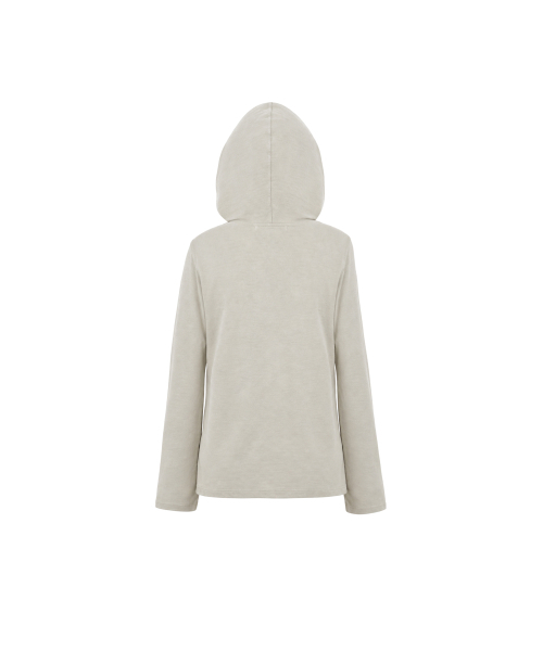 PORTERNA(ポルテナ)の「フーディースカーフ ロウカットTシャツ(アイボリー)(Tシャツ/カットソー・レディース・その他・FREE(OS))」の10枚目の写真