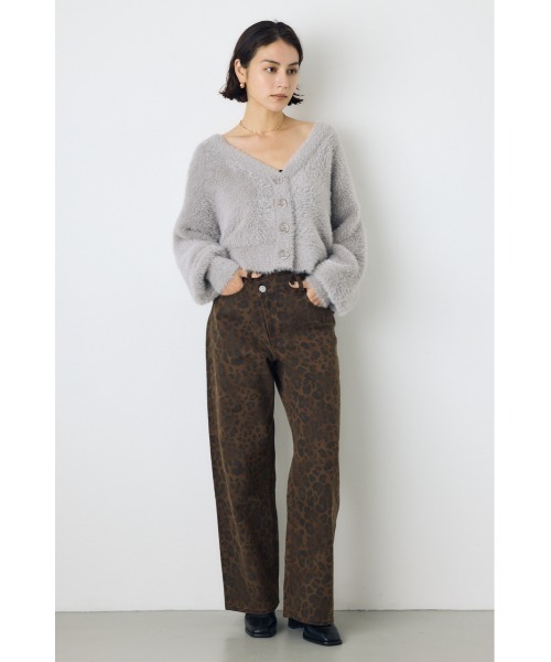 AZUL by moussy(アズールバイマウジー)の「AZUL DENIM レオパードクロスデニム 秋服 冬服 ヒョウ柄 アニマル柄(デニムパンツ・レディース・ブラウン系その他・SMALL/MEDIUM)」の6枚目の写真
