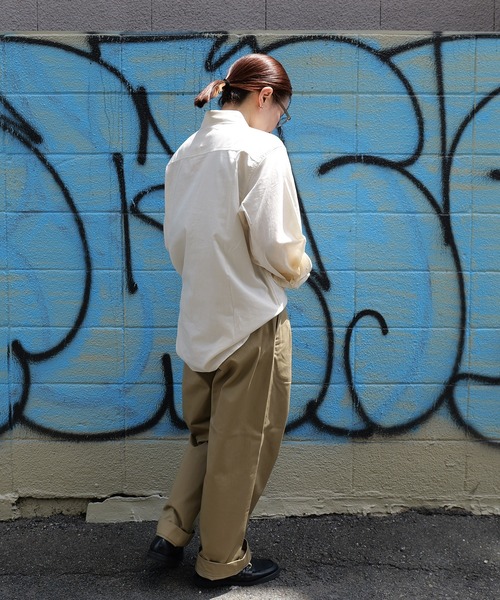 BROOKLYN OVERALL(ブルックリンオーバーオール)の「シャンブレーワークシャツ(シャツ/ブラウス・メンズ・ブルー/オフホワイト・M/S/L)」の8枚目の写真