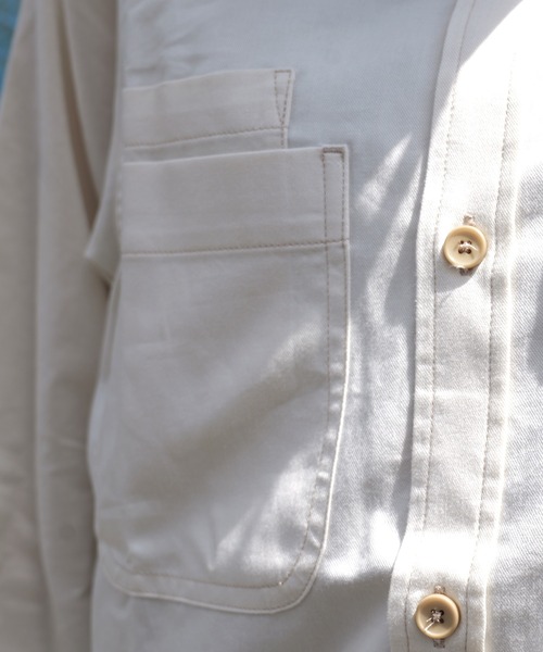 BROOKLYN OVERALL(ブルックリンオーバーオール)の「シャンブレーワークシャツ(シャツ/ブラウス・メンズ・ブルー/オフホワイト・M/S/L)」の10枚目の写真