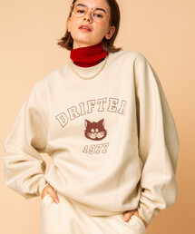 Drifter（ドリフター）の「限定展開 Drifter × FREAK'S STORE/ドリフター 別注 キャット ロゴプリント スウェット（スウェット）」