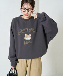 Drifter（ドリフター）の「限定展開 Drifter × FREAK'S STORE/ドリフター 別注 キャット ロゴプリント スウェット（スウェット）」