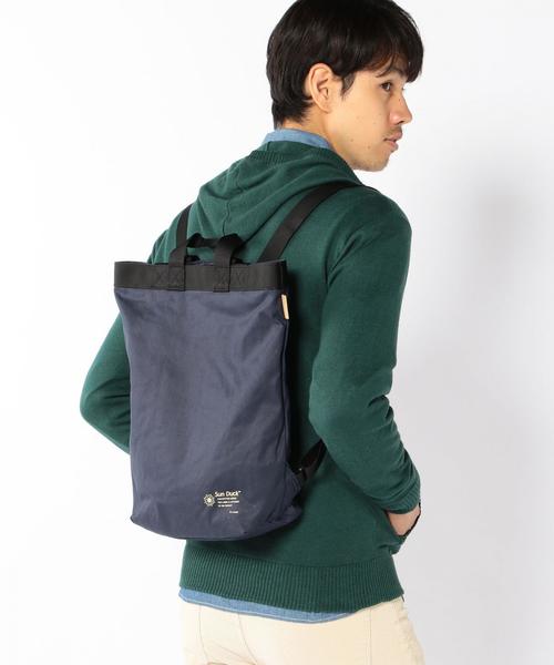 coen（コーエン）の「【coen別注】SUN DUCK 2WAYバッグ（バックパック/リュック・メンズ・ネイビー/オフホワイト/ブラック/オリーブ・FREE）」の13枚目の写真