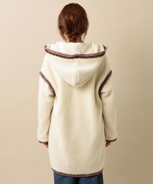 Another Edition(アナザーエディション)の「カギバリボアフードコート/ AEBC カギバリ ボア HOOD CT◆(その他アウター・レディース・ホワイト/ベージュ・MEDIUM/SMALL)」の3枚目の写真