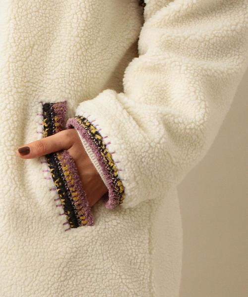 Another Edition(アナザーエディション)の「カギバリボアフードコート/ AEBC カギバリ ボア HOOD CT◆(その他アウター・レディース・ホワイト/ベージュ・MEDIUM/SMALL)」の7枚目の写真