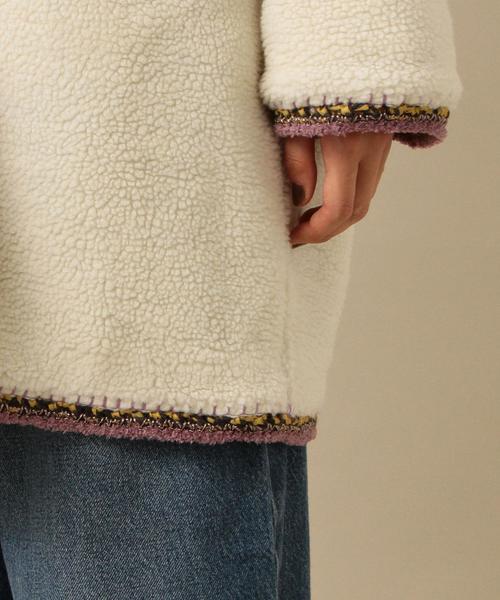 Another Edition(アナザーエディション)の「カギバリボアフードコート/ AEBC カギバリ ボア HOOD CT◆(その他アウター・レディース・ホワイト/ベージュ・MEDIUM/SMALL)」の9枚目の写真