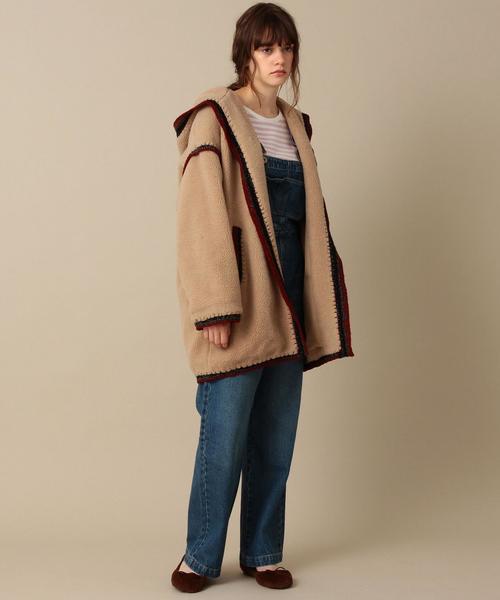 Another Edition(アナザーエディション)の「カギバリボアフードコート/ AEBC カギバリ ボア HOOD CT◆(その他アウター・レディース・ホワイト/ベージュ・MEDIUM/SMALL)」の13枚目の写真