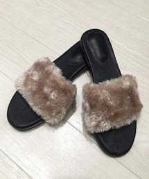 DouDou | ファーサンダル(サンダル)