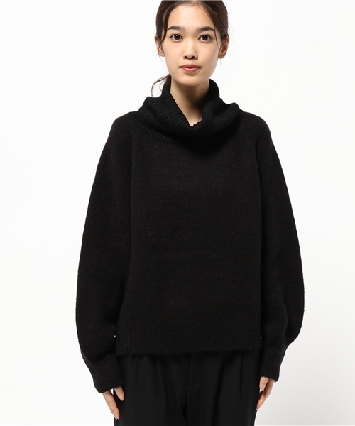 laboratory work（ラボラトリーワーク）の「モヘア混ボリュームタートルプルオーバー（ニット/セーター・レディース・杢グレー/ブルー/ブラック/ピンク・MEDIUM）」の5枚目の写真