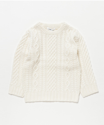 GLOBAL WORK | 【キッズ】アラエル3ゲージケーブルニットプルオーバー/727285(ニット/セーター)