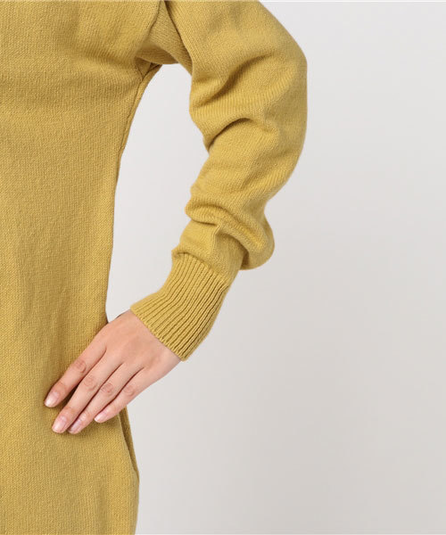 MOUSSY（マウジー）の「LONG KNITTING CD（カーディガン/ボレロ・レディース・ライトベージュ/ライトピンク/ライトイエロー/ライトカーキ・FREE）」の9枚目の写真