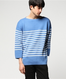 【別注】Letroyes　ボーダーボートネックオーバーニット