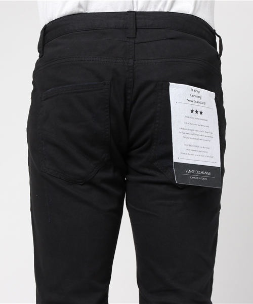 VENCEEXCHANGE（ヴァンスエクスチェンジ）の「カラーダメージスキニーBW（その他パンツ・メンズ・ブラック/ホワイト・MEDIUM/SMALL/LARGE）」の7枚目の写真